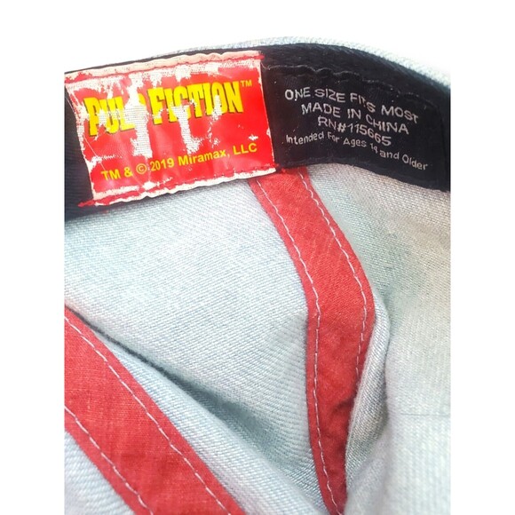 Pulp Fiction Faded Denim Miramax Official Adjustable Dad Baseball Cap Hat - Picture 8 of 9